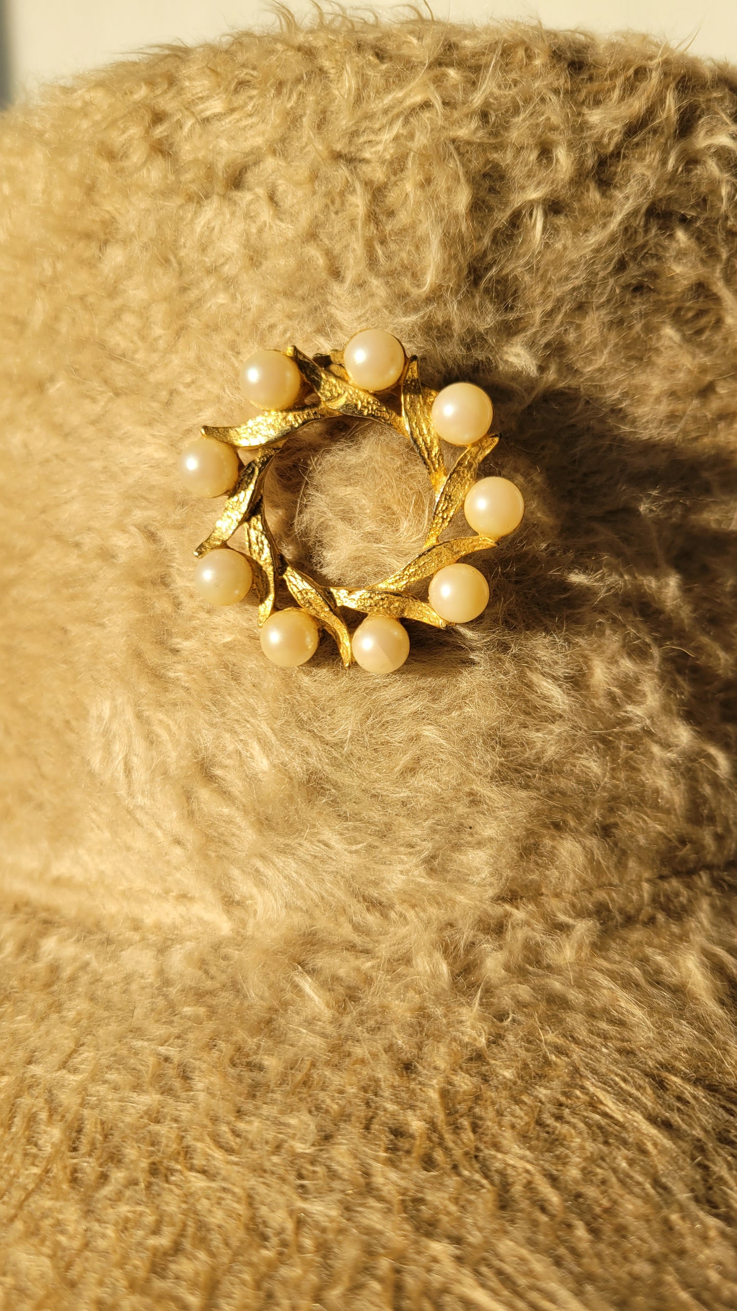 Ivory long hair Rhea Cap