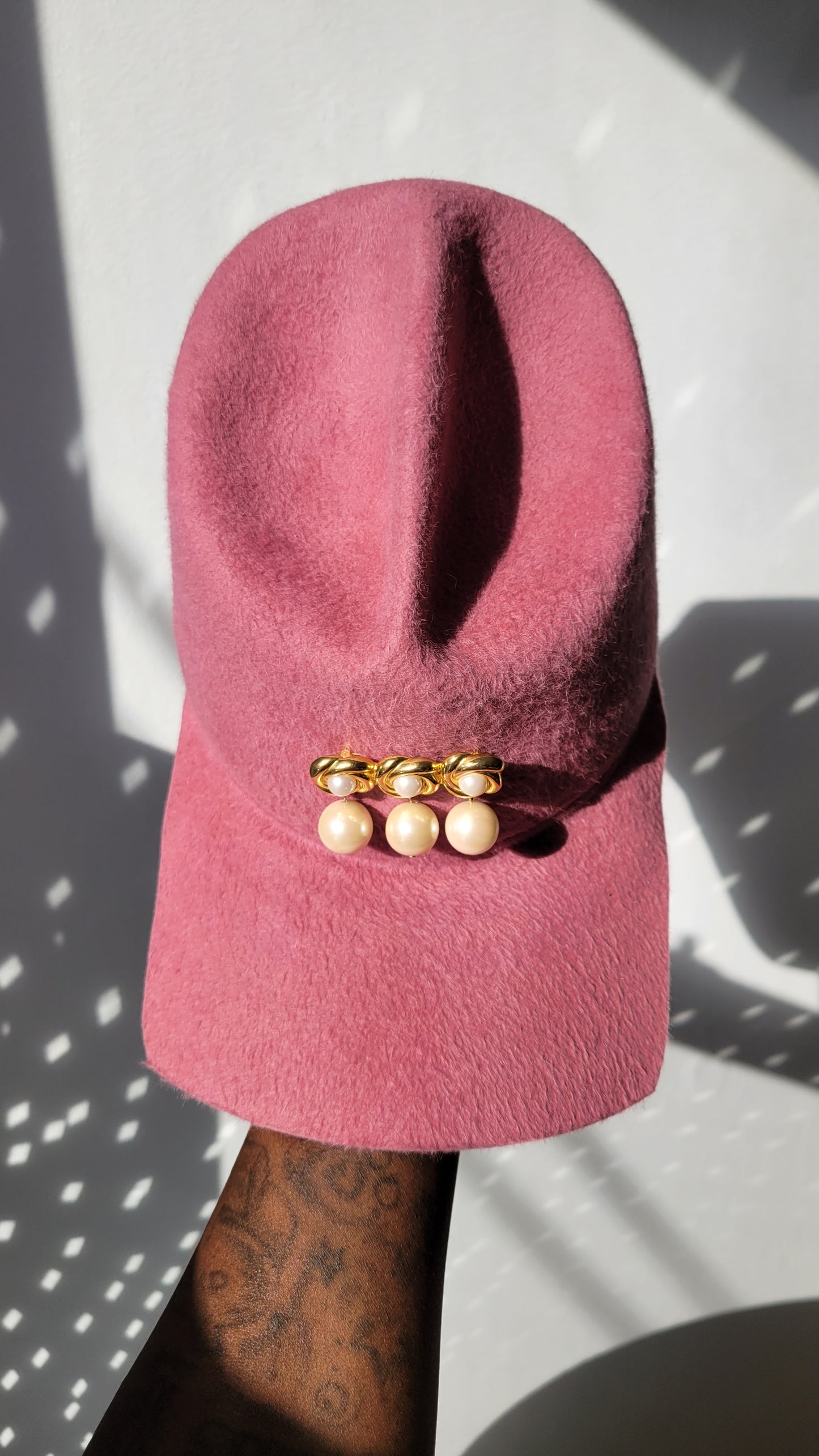 Pink Tristen with pearls