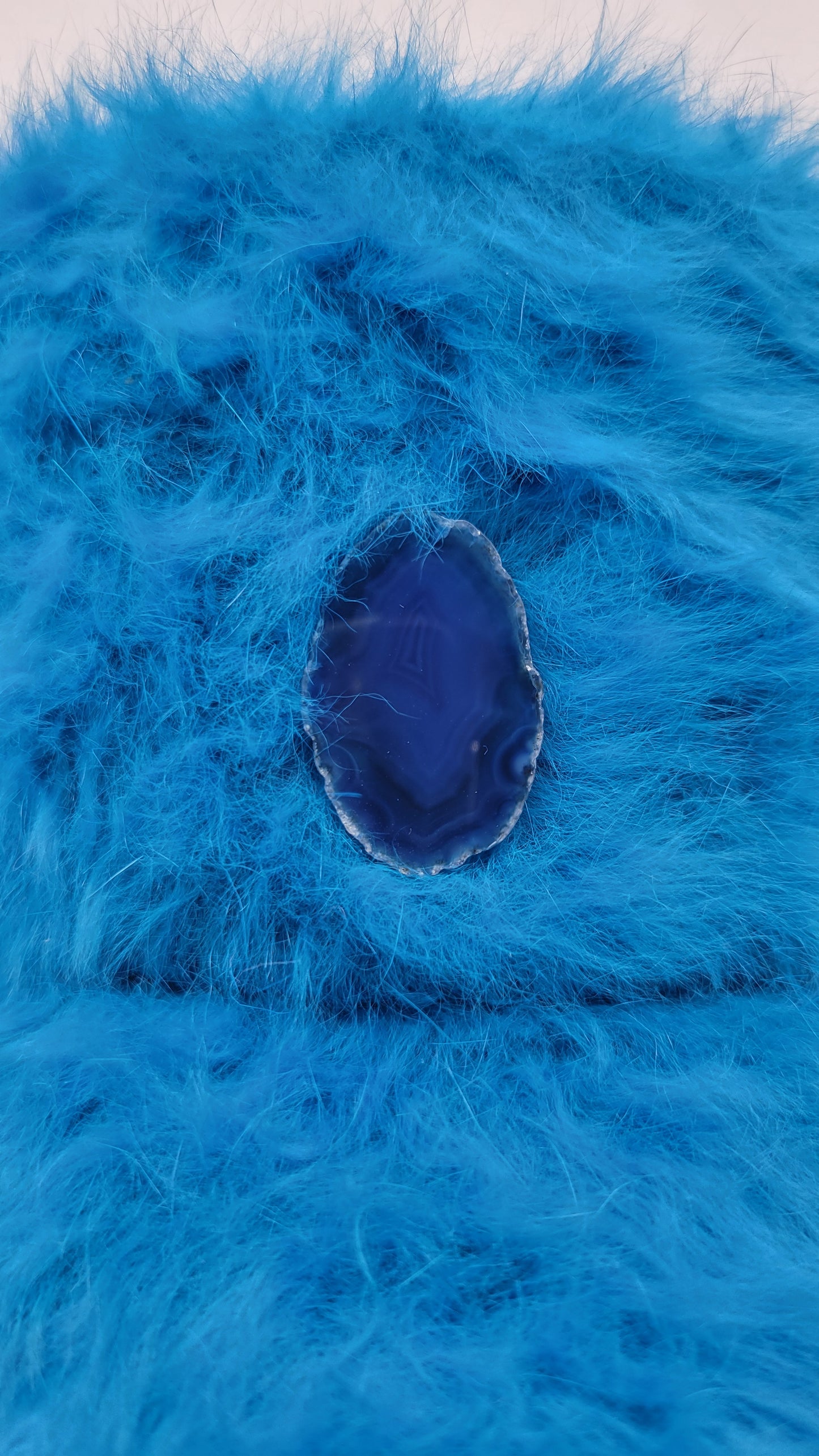 Rhea Cap Blue Angora