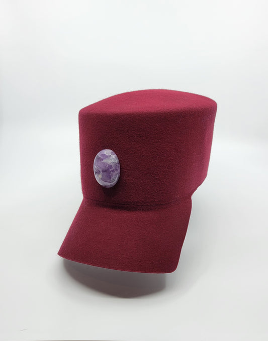 Rhea cap in Mulberry