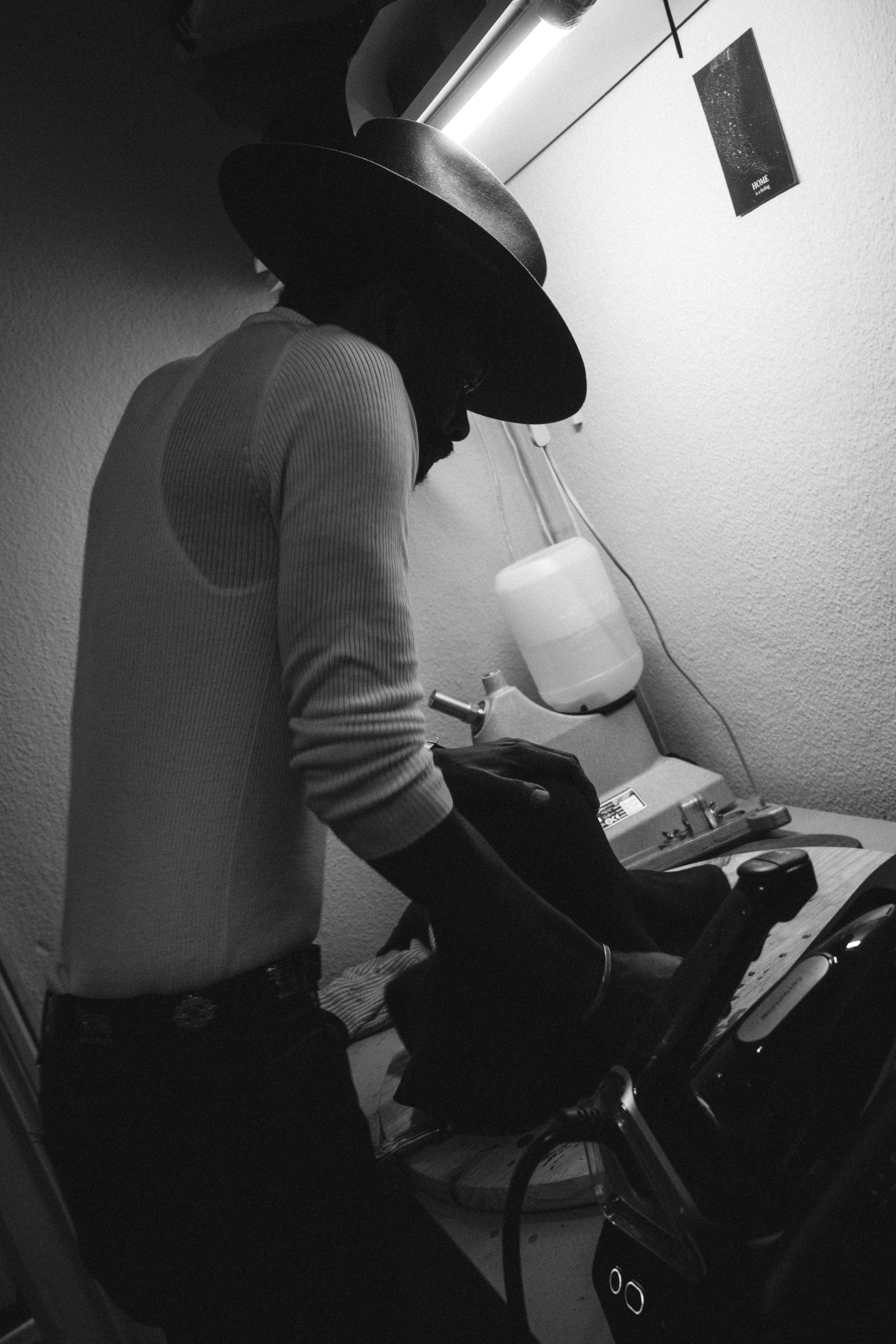 Richard at work in the atelier